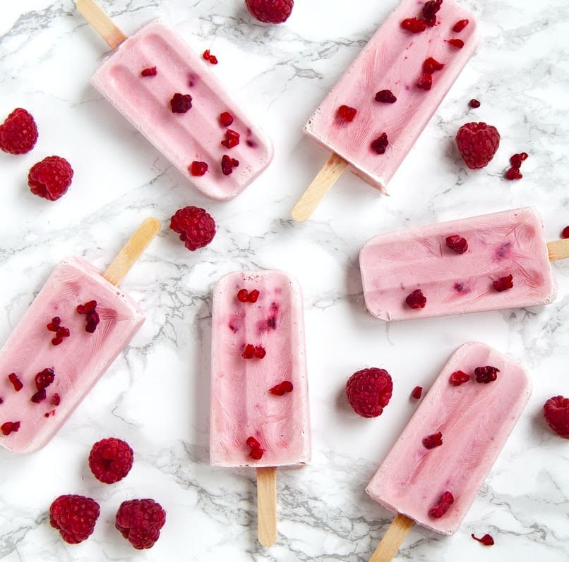 recipe- raspberry & champagne ice pops